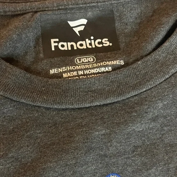 Fanatics Charcoal LA Dodgers 2020 World Series Champions Long Sleeve Shirt - Picture 2 of 5